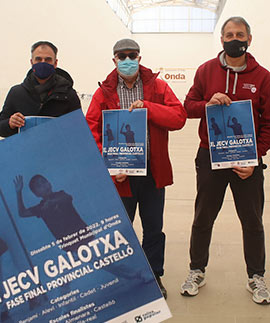 Onda acogerá la final provincial de los JECV de Galotxa el sábado 5 de febrero