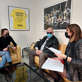 La Diputación de Castellón subvenciona con 25.000 euros a la Federación de Pelota Valenciana para fomentar la práctica de esta modalidad deportiva