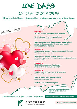 Love Days en Estepark, del 11 al 19 de febrero 2022