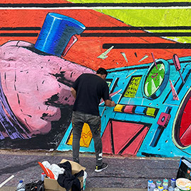 El arte urbano vuelve a Oropesa del Mar con el Rampuda Urban Art para impregnar de color el municipio
