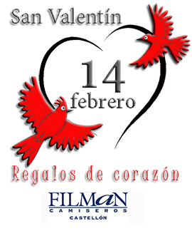Moda y complementos de Filman Camiseros para regalar en San Valentín