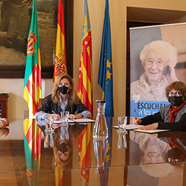 Castelló renueva la colaboración con el Teléfono de la Esperanza para atender a la gente mayor