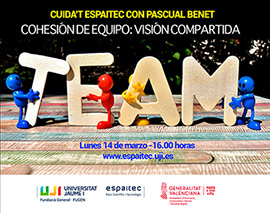 «Cuida’t Espaitec» organiza la jornada «Cohesión de equipo: visión compartida» para mejorar el bienestar y la productividad