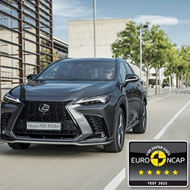 El nuevo Lexus NX consigue cinco estrellas en las pruebas Euro NCAP