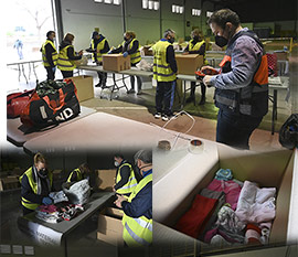 Castelló abre el polifuncional del Grupo San Agustín y San Marcos como punto de recogida de ayuda humanitaria a Ucrania