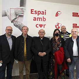 Acto de inauguración de Espai amb cor de Cáritas Interparroquial