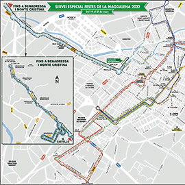 Castelló refuerza el servicio de transporte público nocturno y activa líneas de ‘mascletaes’