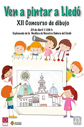XII Concurso de dibujo al aire libre ´´Ven a pintar a Lledó´´ el sábado 23 de abril