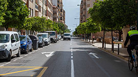 La calle Rafalafena de Castelló incorpora un doble sentido de circulación