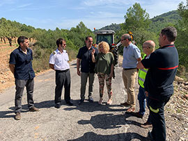 La Diputación de Castellón iniciará el 19 de abril las obras de remodelación de la carretera de Miravet que une Cabanes con Oropesa del Mar