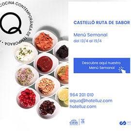 Nuevo menú Ruta de Sabor en aQua Restaurant de Castellón