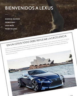 Lexus presenta su innovadora  Nueva Web