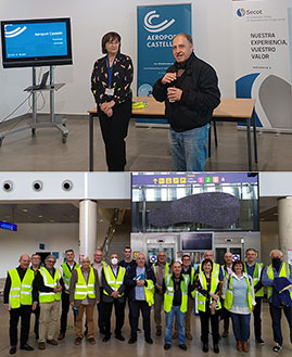 Representantes de SECOT-CASTELLÓN se reúnen con la directora del aeropuerto de Castellón