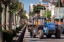 Castelló avanza en la mejora peatonal y ciclista de la avenida Lidón con dos de sus tres tramos ya en obras