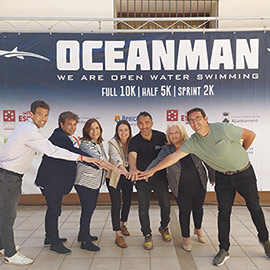 Presentación de la Oceanman Costa Azahar, evento deportivo internacional