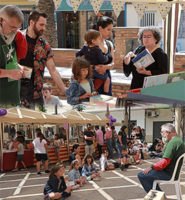 La plaza Constitución de Benicàssim acogió la Fira del Llibre