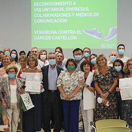 Acto de reconocimiento de la VI marcha contra el cáncer Castelló