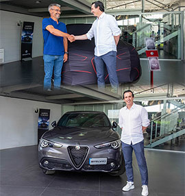 Comauto Sport entrega al entrenador del Villarreal C.F. un Alfa Romeo Stelvio