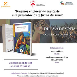 González de la Cuesta inicia una gira veraniega por los pueblos de la provincia para promocionar su libro