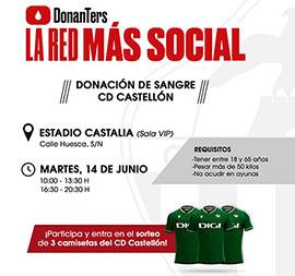 ¡Dona sangre con el CD Castellón!