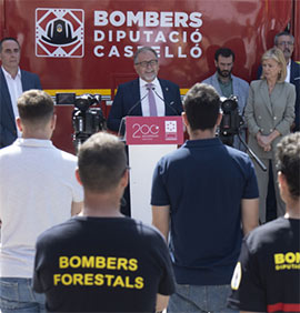 Presentación del dispositivo de medios para la extinción de incendios en la provincia