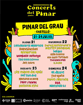 La segunda edición dels Concerts del Pinar aterriza en Castelló dentro de un mes