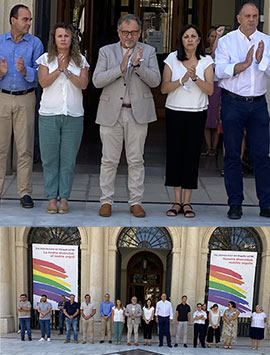 La Diputación Provincial guarda cinco minutos de silencio homenaje a todas las víctimas del terrorismo