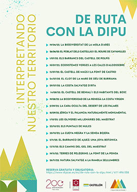 El programa ‘De ruta con la Dipu’ ofrece en su quinto itinerario una excursión al Castillo de Maús y la Font de Castro