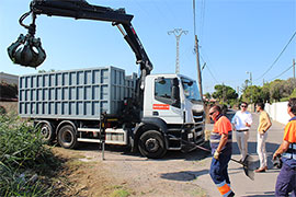Castelló refuerza la recogida de restos de poda para favorecer el mantenimiento de los entornos