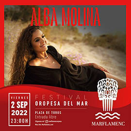 Alba Molina en el festival Mar Flamenc de Oropesa del Mar