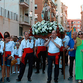 Misa y procesión en honor a la Virgen del Carmen