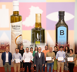La Diputación de Castellón otorga los premios AOVE a los aceites Essentia Oleum, B y Finca Varona La Vellaexcelente