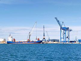 Las mercancías de PortCastelló crecen un 9,81% hasta julio en datos acumulados