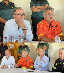 Martí destaca el trabajo de los alcaldes y alcaldesas de los municipios evacuados por el incendio del Alto Palancia y celebra el regreso a sus casas de los vecinos y vecinas que seguían desalojados