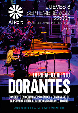 La roda del viento, del célebre pianista flamenco David Peña Dorantes, el jueves 8 de septiembre en el puerto de Castellón
