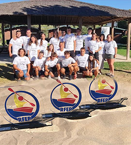 El equipo de Kayak de Mar del RCN de Castellón acudió al Campeonato de España  en Sanlúcar de Barrameda