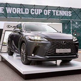 Nuevo Lexus RX, protagonista de la Davis Cup by Rakuten Finals 2022 en Valencia
