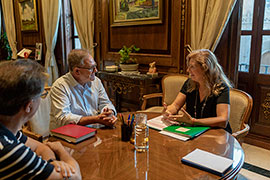Marco recibe a Antonio Collado Gimeno, nuevo comisario principal de Castelló