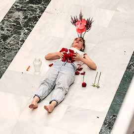 Performance en la Fundació Caixa Castelló