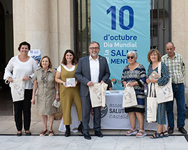 La Diputación de Castellón muestra su apoyo a Afdem en el Día Mundial de la Salud Mental