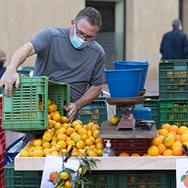 Castelló ofrece precios justos y producción de proximidad y de temporada en la Fira de la Taronja