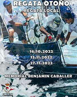 Inscripción para la Regata de Otoño del Club Náutico de Castellón: MEMORIAL BENJAMÍN CABALLER