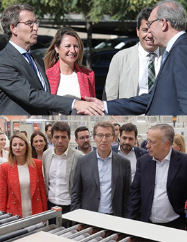 El presidente del PP Alberto Núñez Feijóo visita Castellón