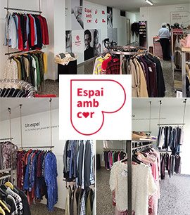 Soluciones ante la crisis, ropa reciclada y de calidad a precios muy asequibles, en los Espai amb Cor de Cáritas Diocesana