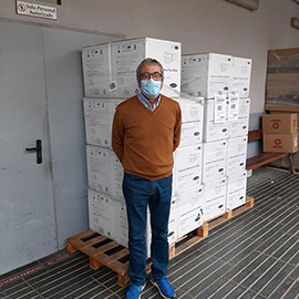 La Diputación de Castellón dona 360.000 mascarillas a los hospitales de la sanidad pública de la provincia