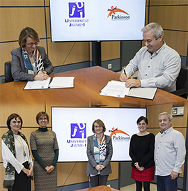 La UJI y la Asociación de Parkinson de Castellón firman un convenio de colaboración