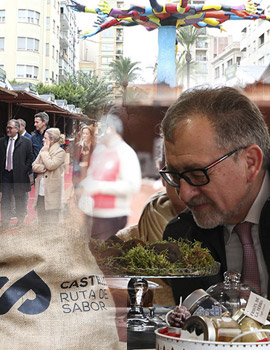 Inauguración del Mercado de Navidad ´´Castelló Ruta de Sabor´´ en la plaza Huerto Sogueros de Castelló