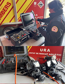 El Consorcio de Bomberos de la Diputación de Castellón adquiere un equipo audiovisual de búsqueda subacuática para reforzar la unidad de rescate