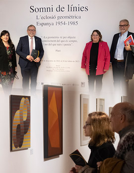 La Diputación de Castellón abre las puertas de la exposición ‘Ensueño de líneas’, una muestra con 68 obras de los artistas de la denominada Geometría Histórica de España