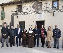 José Martí muestra el apoyo de la Diputación de Castellón al Patronato de la Fundación Pro Monasterio y Basílica de San Pascual de Vila-real